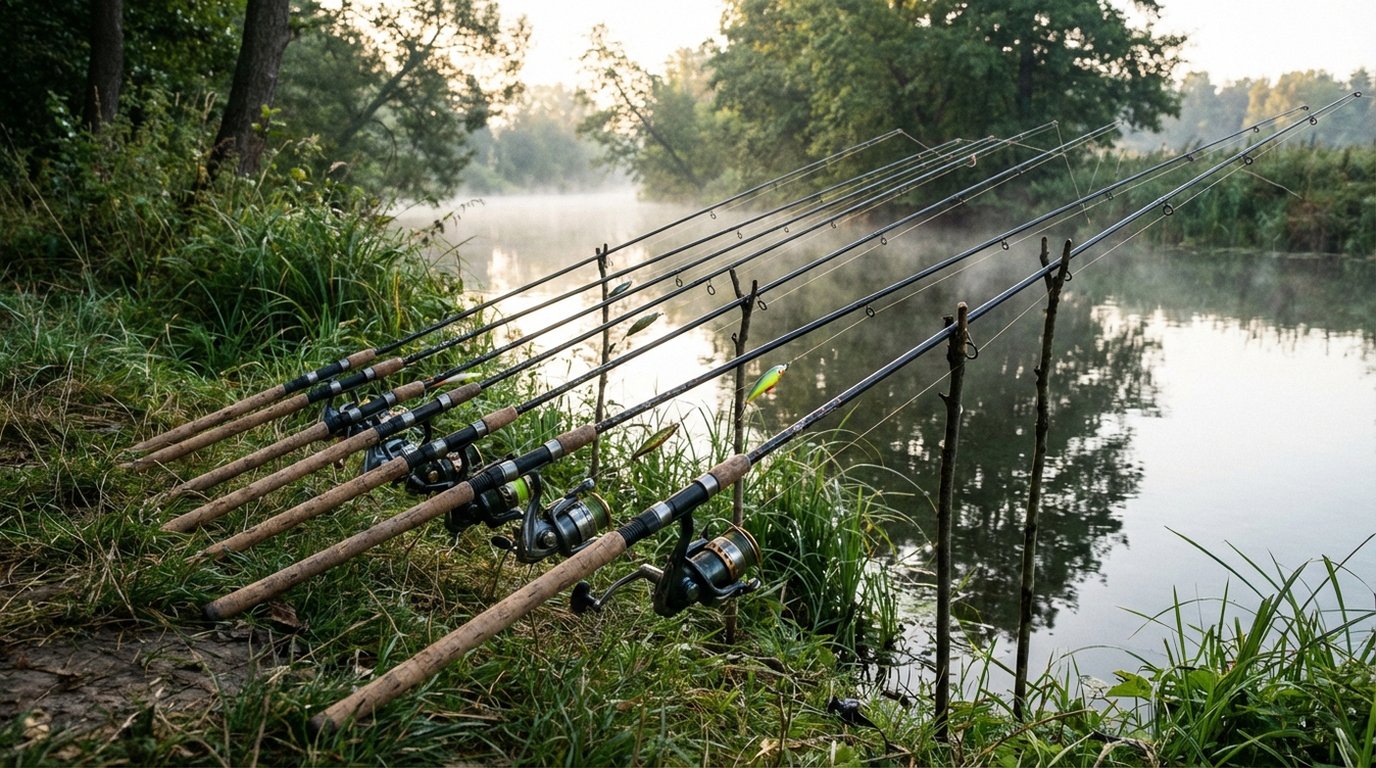 Zanderruten im Test 2026 — aufgereiht am Havelufer bei Ketzin