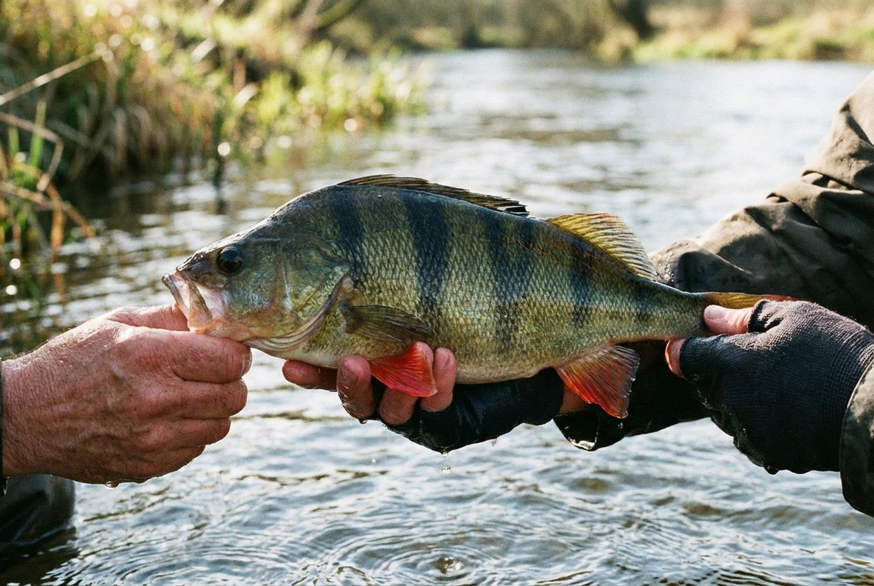 Kapitaler Großbarsch über 40 cm – Fang an der Havel