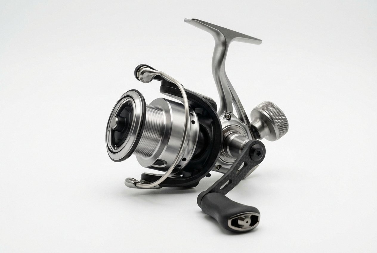 Shimano Stradic FL 2500 Stationärrolle in Silber-Schwarz — Testsieger im Stationärrolle Test 2026 mit kaltgeschmiedetem Aluminium-Gehäuse